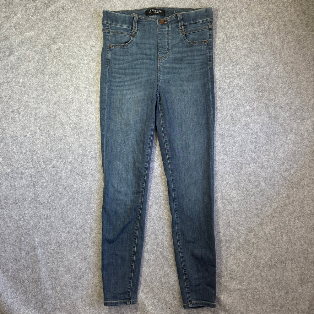 Liverpool Women The Skinny Pull On Jeans 6/28 Blue Denim Stretch Comfort
